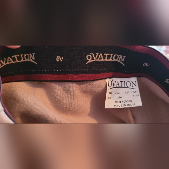 Ovation women's equestrian knee patch breech jodhpur 34 stretch riding  pant - Picture 9 of 13